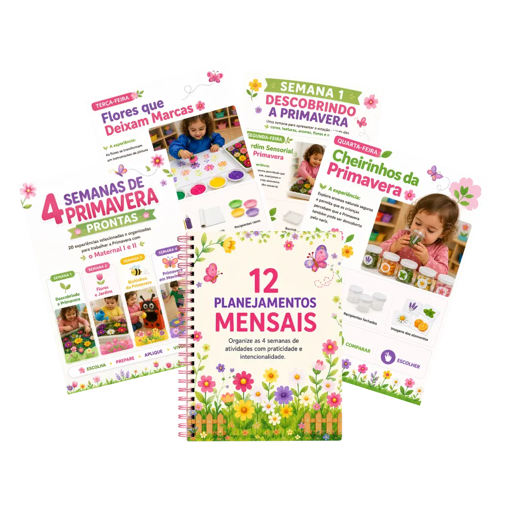 Mockup do bônus 4 Semanas de Primavera Prontas